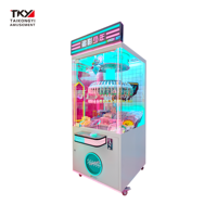 Machine à pinces à monnayeur style mode, à poste unique, jeu pour enfants très attractif pour centre de divertissement familial et salle d'arcade