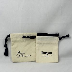 Fashion Cotton <b>Drawstring</b> Bag Portable Canvas <b>Pouch</b> Bag Breathable Biodegradable <b>Drawstring</b> Bag - Product Image 6