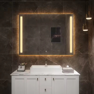 Miroir intelligent rectangulaire mural LED lumières 2025 nouveau Style hôtel centre commercial salle de bain miroir à la mode tout match grand prix - Product Image 1