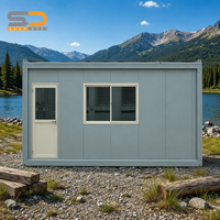 Maison mobile préfabriquée pliable standard, mini-maison 1 chambre isolée, conteneur pliable préfabriqué