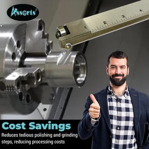 Assorts Dual Burnishing <b>Tool</b> 250 Mm Metric High Speed Steel For Lathe Cnc Mirror Finish Industrial Grade - Product Image 5