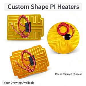 <span class=keywords><strong>Couverture</strong></span> <span class=keywords><strong>chauffante</strong></span> électrique flexible personnalisée en Kapton, coussin chauffant imperméable en polyimide 12V 5 Watts pour gants anti-gel de <span class=keywords><strong>moto</strong></span> - Product Image 2