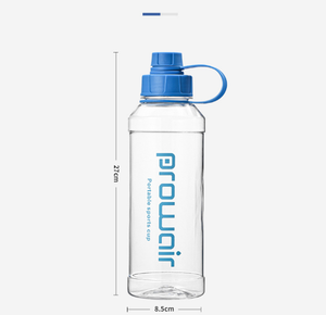 Botella de Agua Deportiva de Plástico de Lujo 2026, Venta al Por Mayor, Logotipo Personalizado, Botella Transparente para Gimnasio con Asa de Lazo, Portátil, a Prueba de Fugas, Taza Escolar - Product Image 5