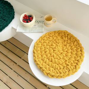 Coussins de siège en peluche faits à la main tissés par <span class=keywords><strong>baie</strong></span> vitrée Nordic INS 45x45cm ronds écologiques pour canapé - Product Image 6