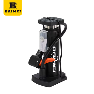 Pompe <span class=keywords><strong>à</strong></span> <span class=keywords><strong>pied</strong></span> portable en acier BAIMEI, durable, pour vélo, moto, <span class=keywords><strong>voiture</strong></span>, ballon de basket - Product Image 2