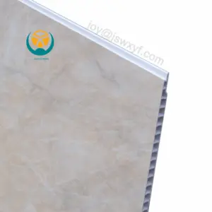 Gold White Marble PVC interior shower wall panel in good quality--factory