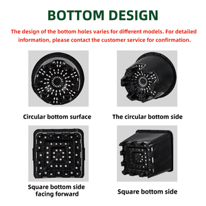 Macetas Cuadradas de Plástico Resistentes al por Mayor con Orificio de Drenaje para Uso en Jardín y Exteriores - Macetas de 25-28L de Capacidad - Product Image 2