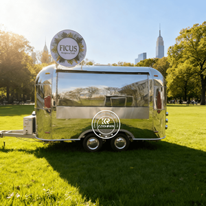 عربة طعام متنقلة مخصصة للشارع، كشك آيس كريم، عربة شواء، كشك هوت دوج، شاحنة طعام مع مطبخ، مقطورة طعام متنقلة - Product Image 3