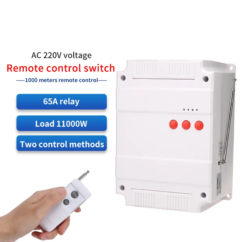 New Overload Protection 130V 110V Smart Wireless Remote Control Switch for Customized Distribution High Power Equipment