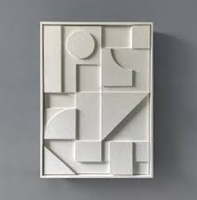 Art mural minimaliste personnalisé abstrait en relief texturé 3D Décor sculptural Boho Wabi-Sabi Peinture pour la maison Salon
