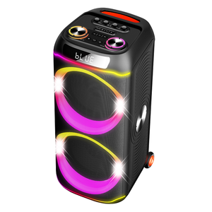 Nouveaux haut-parleurs de fête DJ en plein air, double 10 pouces, média, 100 W, haute puissance, grands haut-parleurs, karaoké - Product Image 1