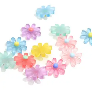 Fiori di <span class=keywords><strong>margherita</strong></span> in resina 16*16*6mm con retro piatto, ciondoli in resina per <span class=keywords><strong>orecchini</strong></span> pendenti e decorazioni per custodie del telefono - Product Image 1