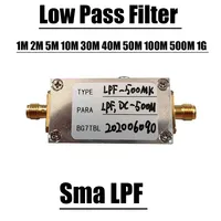 Filtre passe-bas 0.1M-1G Sma LPF 10k 100k 1M 2M 5M 10M 20M 30M 40M 50M 100M 110M 200M 500M 900M lc DC FILTER Amplificateur RF Radio