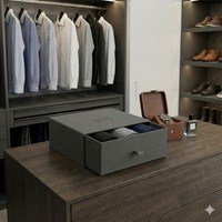 Caja Rígida de Cartón Negra de Lujo para Regalos de Padrinos de Boda con Cierre Magnético y Elegante Laminado Mate