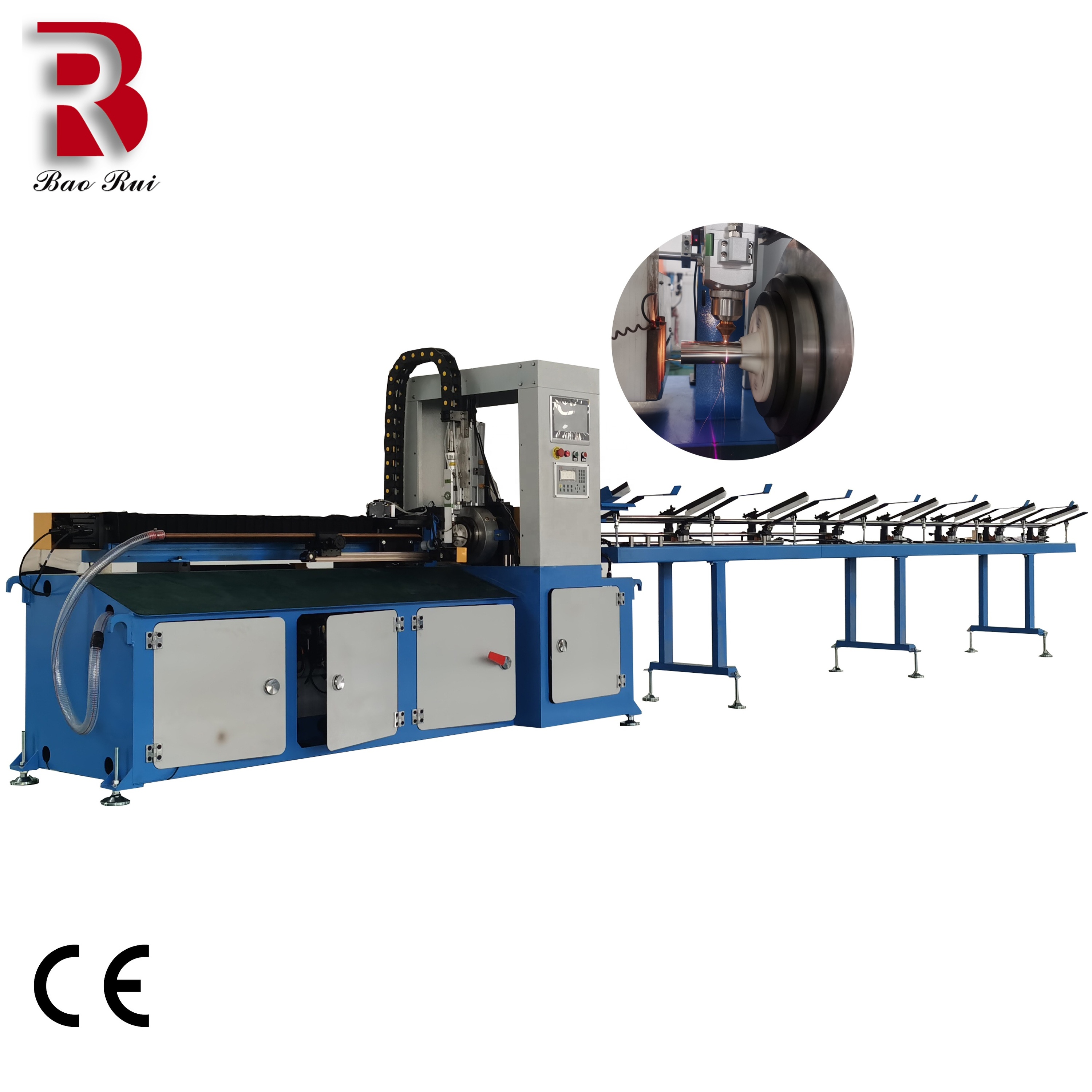 Manufacture Sells Laser Pipe Cutting Machine Maquina de Corte Laser Tube Cutting Machine with Automatic Feeding and Loading