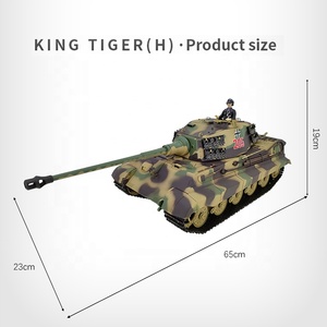 Modèle de <span class=keywords><strong>char</strong></span> lourd allemand Tiger King Henschel (TIGER II) à l'échelle <span class=keywords><strong>1</strong></span>:16, 3888A, 2,4 GHz, <span class=keywords><strong>char</strong></span> télécommandé IR+BB, jouets, loisirs, cadeaux - Product Image 6