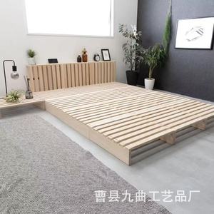 Cama Tatami de Madera Maciza Estilo Japonés, Cama Baja de Pino sin Cabecera para Uso en Hogares, Alquileres y Casas de Huéspedes - Product Image 2