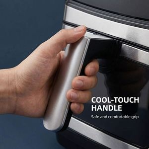 Nouvelle <span class=keywords><strong>friteuse</strong></span> à air carrée moderne 12L grande capacité, écran tactile couleur, mémoire de coupure de courant, acier inoxydable, multifonction 1400W - Product Image 5