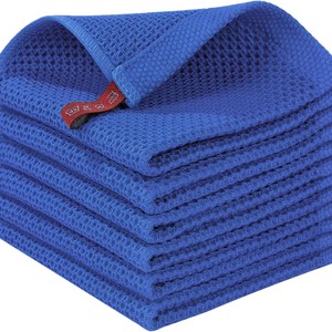 Serviette de cuisine carrée en coton <span class=keywords><strong>nid</strong></span> <span class=keywords><strong>d</strong></span>'<span class=keywords><strong>abeille</strong></span>, facile à nettoyer, avec crochet - Product Image 5