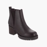 Sepatu boots kulit wanita, tren mode logo kustom harga grosir kustom