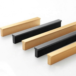 Furniture Handles & <b>Knobs</b> Gold and <b>Black</b> Kitchen Cabinet Pulls Wardrobe Handle Drawer <b>Knobs</b> - Product Image 1