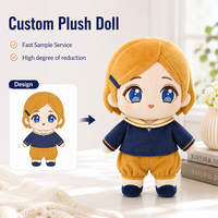 Peluche Anime Personnalisée sur Mesure, Figurine et Décorations Séparables, Poupée en Peluche Personnalisée en Position Debout ou Assise pour Cadeau