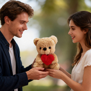 Wholesale Love Heart Teddy <b>Bear</b> Soft Plush ToyStress Relief Valentine's Day & Mother's Day Gift for Girls - Product Image 2