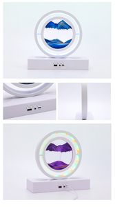 Lámpara de arena movediza con atenuación giratoria de 360 grados, lámpara de noche con altavoz RGB16 para pintura artística enchufable - Product Image 6