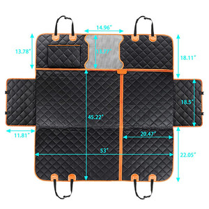 Funda Desmontable para Asiento de Mascota, Protector de Asiento Trasero Antiarañazos para Perros, Hamaca de Viaje Impermeable para Mascotas con Ventana de Malla - Product Image 4