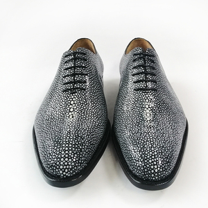 Chaussures Classiques <span class=keywords><strong>Homme</strong></span> en Cuir de Raie de Luxe, Chaussures Italiennes Oxford Formelles Personnalisées pour Hommes, <span class=keywords><strong>Mariage</strong></span> et Soirée - Product Image 2