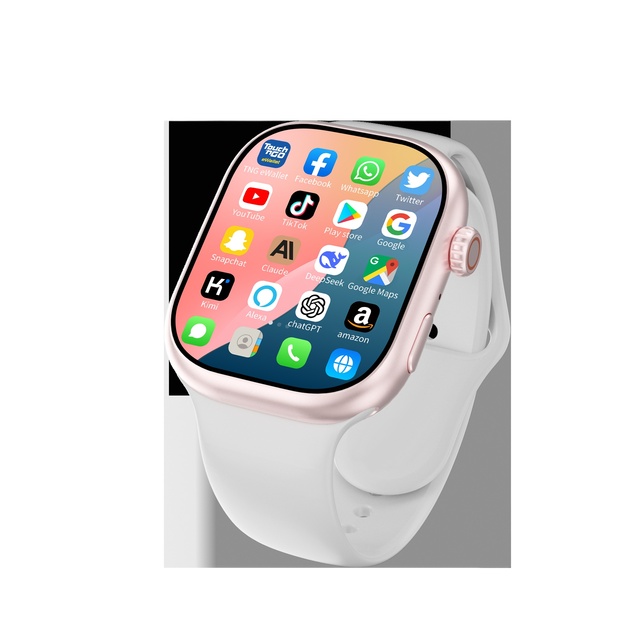 Waterproof 4G Android Smart Watch Amoled Display with Camera Sim Card for Men Women Apple