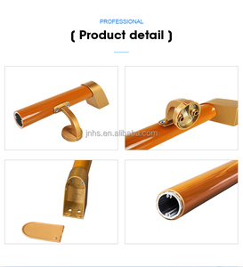 PVC bội đường sắt gỗ màu bệnh viện hành lang lan can bệnh viện bệnh viện bảo vệ tường đường ray - Product Image 2