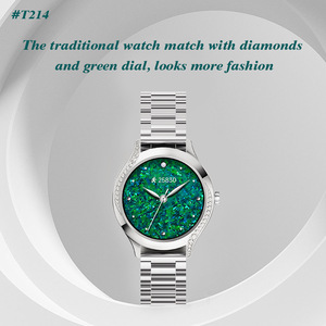 <span class=keywords><strong>Montre</strong></span> connectée Android T214 étanche IP68 avec écran IPS, bracelet en silicone, surveillance de la fréquence cardiaque et du sommeil, design tendance pour femmes - Product Image 2