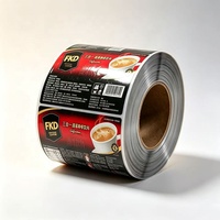 Film d'emballage automatique pour boissons instantanées, en rouleau, en plastique imprimé sur mesure, laminé avec du papier d'aluminium thermoscellable