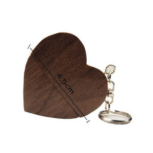 Corazón de madera Usb Flash Drive memoria Usb <span class=keywords><strong>Stick</strong></span> Pen Drive 4gb 16gb 32gb 64GB gb empresa logotipo personalizado fotografía de boda regalo - Product Image 5