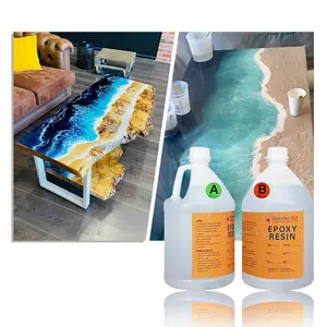 2:1 Ratio Two-component Self-leveling Liquid Epoxy AB Resin Coating for Resin Table Surfaces
