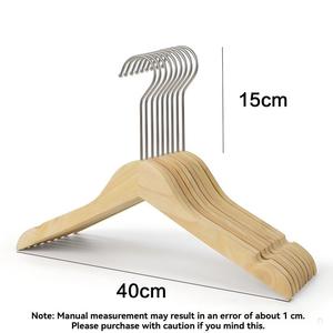 Cintres de luxe en bois pour fabricants, vente en gros, personnalisables avec logo, antidérapants, pour pantalons d'adultes et de femmes - Product Image 1