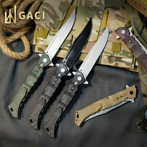 มีดพับอเนกประสงค์สำหรับใช้งานกลางแจ้ง ใบมีดสแตนเลส ด้ามจับยาง เหมาะสำหรับการตั้งแคมป์ ล่าสัตว์ ใช้ในอุตสาหกรรม  รับผลิตตามแบบ OEM - Product Image 3