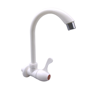 Robinet de cuisine en plastique Yunsu avec poignée en forme de tuyau, design col de cygne blanc - Product Image 3