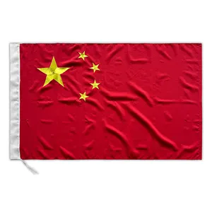 Grosir Festival iklan bendera nasional Tiongkok 3X5 kaki bendera merah bintang lima