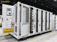 Contenedor BESS de 600 kWh de Alta Tensión Trifásico IP54 Híbrido Conectado a la Red con LiFePO4 para Sitios Industriales y Comerciales, Refrigerado por Líquido