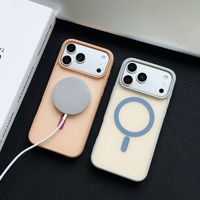 Coque de téléphone magnétique en PC rigide mat effet peau, antichoc et givrée, pour iPhone 18 17 Pro Max 16 Pro 15 14