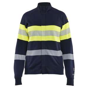 BLAKLADER - 347217628933XS Sudadera Multinorm Hi-Vis para mujer Zip Azul marino/Amarillo Hi-vis-EAN 7330509891674 ROPA DE TRABAJO DE 2017 - Product Image 1