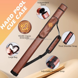 YEUEK <b>Pool</b> Cue Case, Hard <b>Pool</b> <b>Stick</b> Case 1x1, Holds 1 Complete of 2-Piece Cue, with Zipper Pockets, Soft Shoulder Strap Handle - Product Image 6