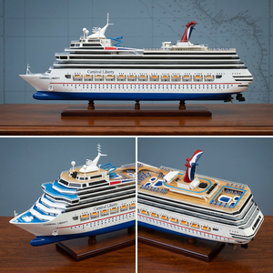 Modelo de Barco de Madera CARNIVAL LIBERTTY CS0012P, Hecho a Mano, Artículo Coleccionable para Exhibición y Decoración de Pared, Origen Vietnam - Product Image 2