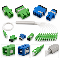 Adaptador de Fibra Óptica FTTH SC APC PLC, Adaptador Divisor G657A1, Accesorios para Redes de Fibra