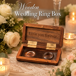 Vietnam Double <b>Ring</b> <b>Box</b> Rustic Vintage Solid Wood rectangle Jewelry Storage <b>Box</b> Engraved Wooden <b>Ring</b> Case <b>Box</b> for Wedding - Product Image 1