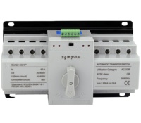 Interrupteur de transfert automatique double alimentation ATS 4P 63A MCB AC 230V Disjoncteur