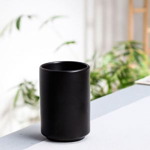Ceramic Straight Tumbler Mug Wholesale Custom Logo Matte Black White Ceramic <b>Cup</b> <b>for</b> Hotel Restaurant Cafe Commercial Use - Product Image 5