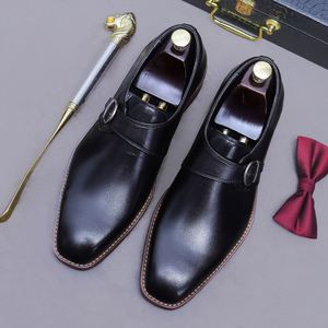 Chaussures Originales de Luxe pour Hommes en Cuir de Vachette Véritable Haut de Gamme, à Lacets, Style Business Décontracté, Polies, Rétro, Respirantes - Product Image 2